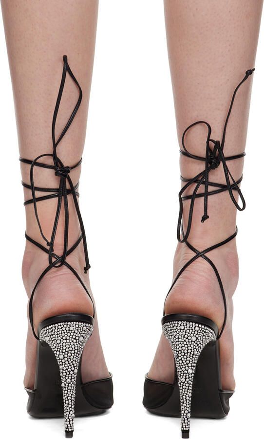 Magda Butrym Black Strass Heels