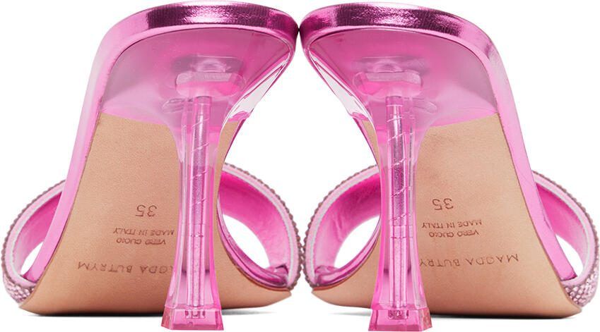 Magda Butrym Pink Crystal Heeled Sandals