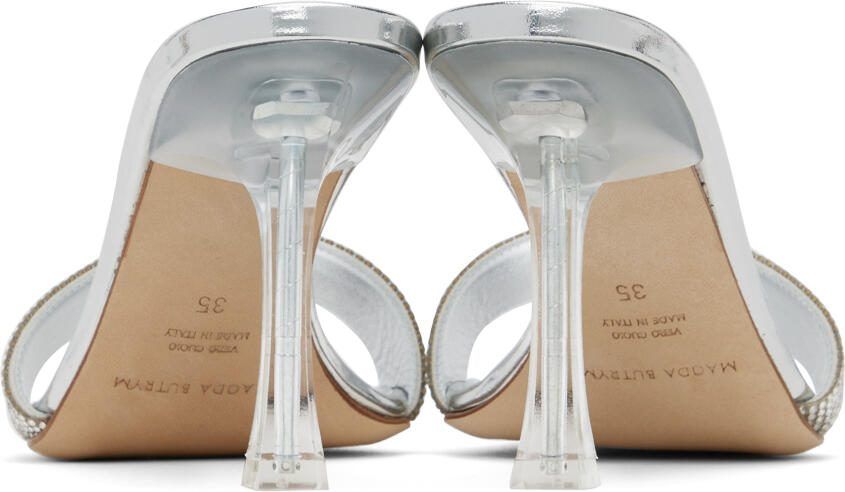 Magda Butrym Silver Crystal Heeled Sandals