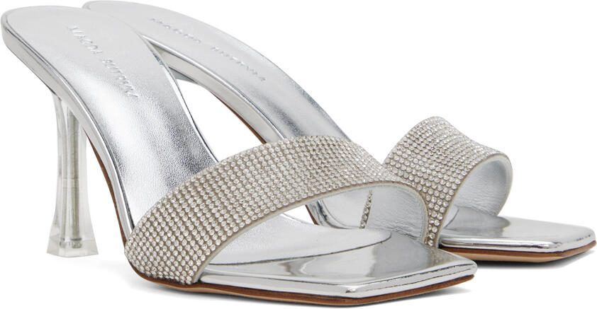 Magda Butrym Silver Crystal Heeled Sandals - Picture 2