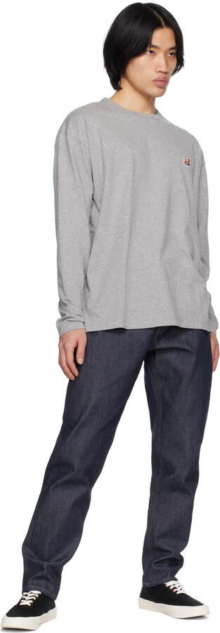 Maison Kitsuné Black Canvas Laced Sneakers - Picture 5