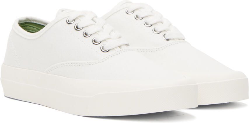 Maison Kitsuné White Olympia Le-Tan Sneakers - Picture 2