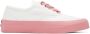 Maison Kitsuné White & Pink Olympia Le-Tan Sneakers - Thumbnail 1