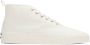 Maison Kitsuné White Canvas High-Top Sneakers - Thumbnail 1