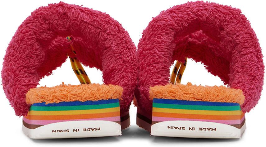 Maison Mangostan Kids Orange & Pink Ciruela Sandals - Picture 2