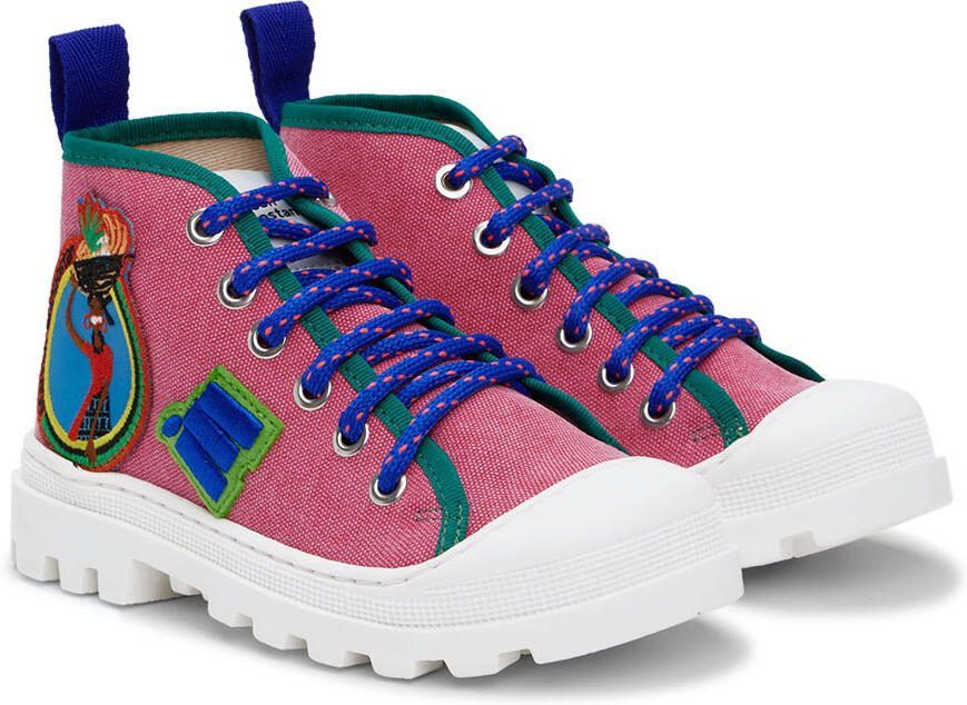 Maison Mangostan Kids Pink Gungo Sneakers - Picture 2