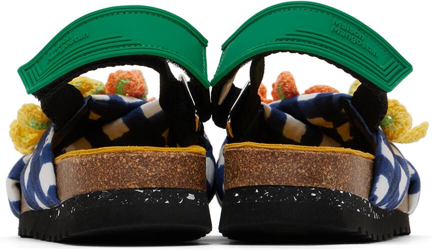 Maison Mangostan Kids White & Navy Peladillo Sandals