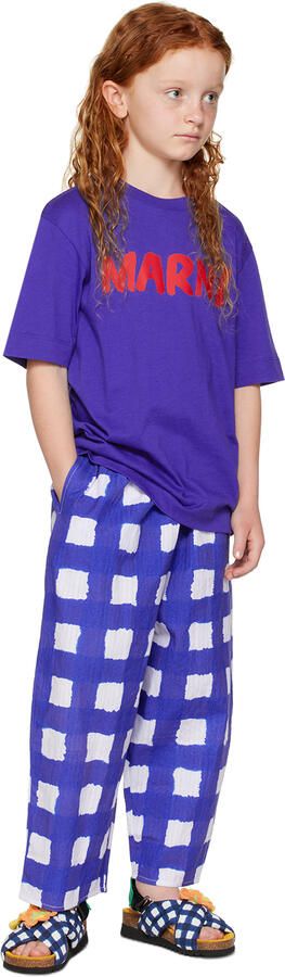 Maison Mangostan Kids White & Navy Peladillo Sandals - Picture 4