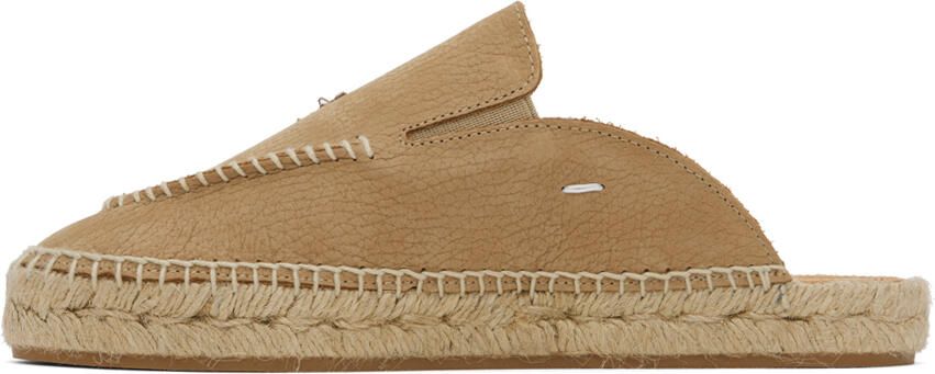 Maison Margiela Beige Embroidered Espadrilles - Picture 3