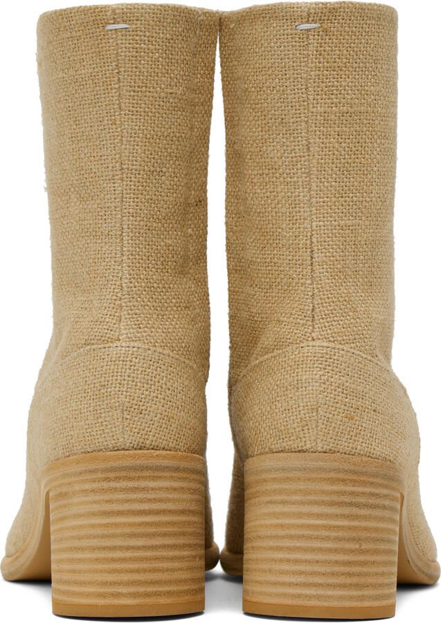 Maison Margiela Beige Tabi Boots - Picture 3