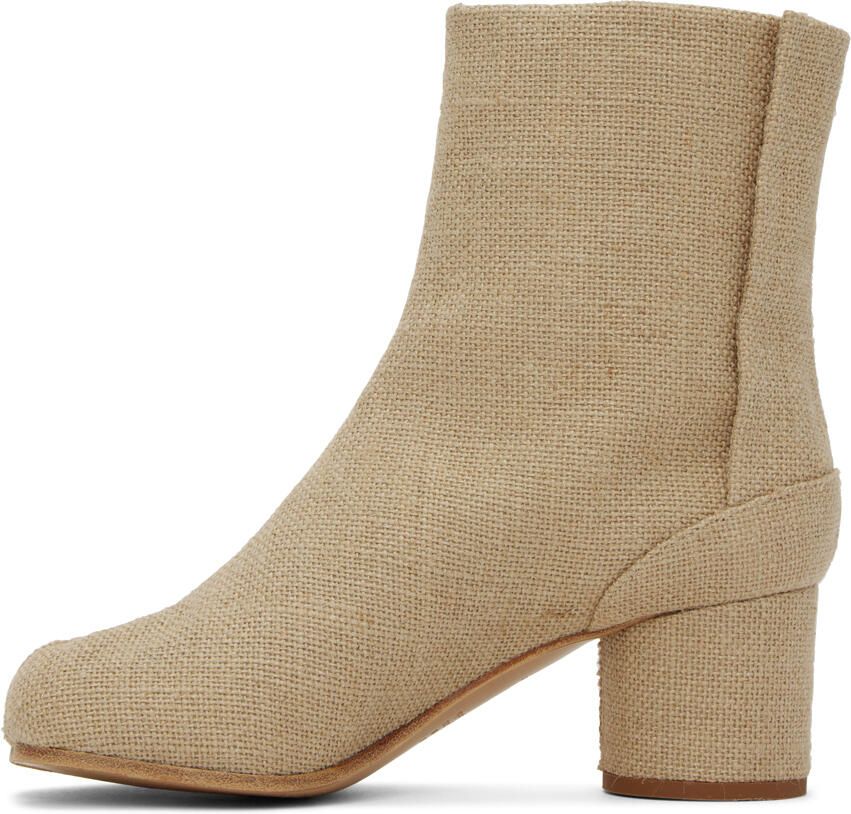 Maison Margiela Beige Tabi Boots - Picture 4
