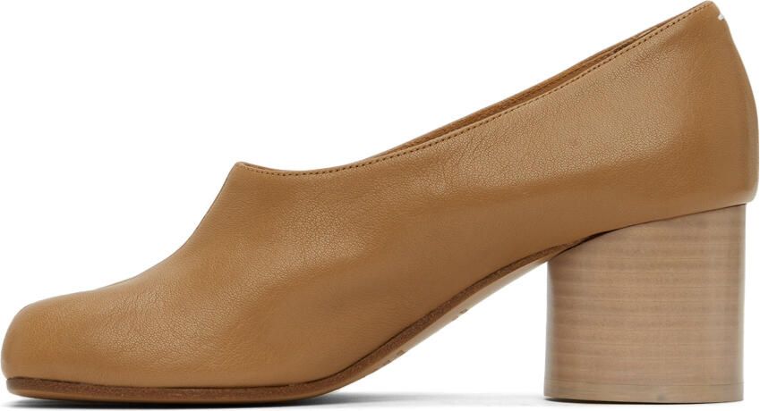 Maison Margiela Beige Vintage Soft Tabi Heels - Picture 4