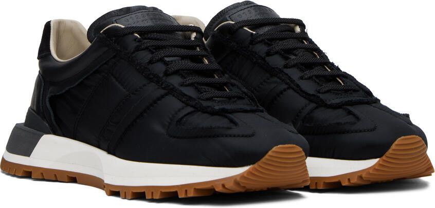 Maison Margiela Black Evolution Running Sneakers - Picture 2