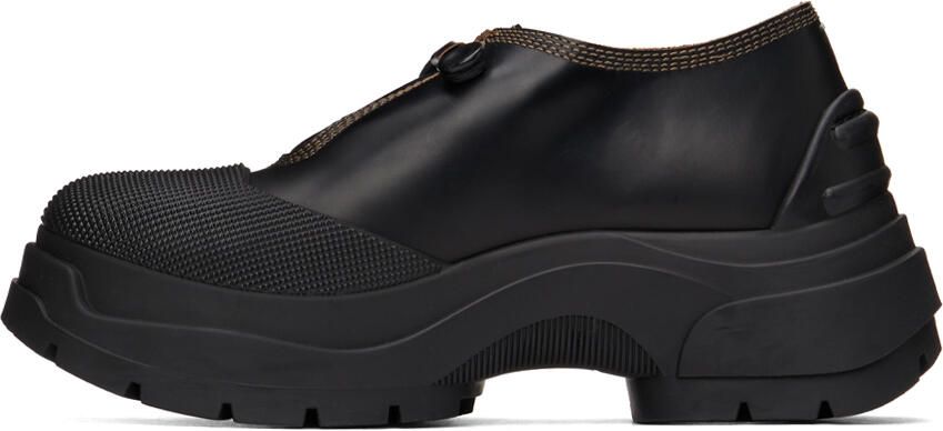 Maison Margiela Black Chunky Oxfords - Picture 3