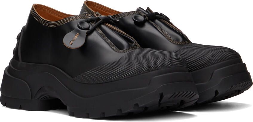 Maison Margiela Black Chunky Oxfords - Picture 2