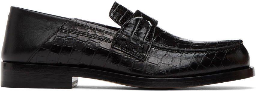 Maison Margiela Black Croc Loafers