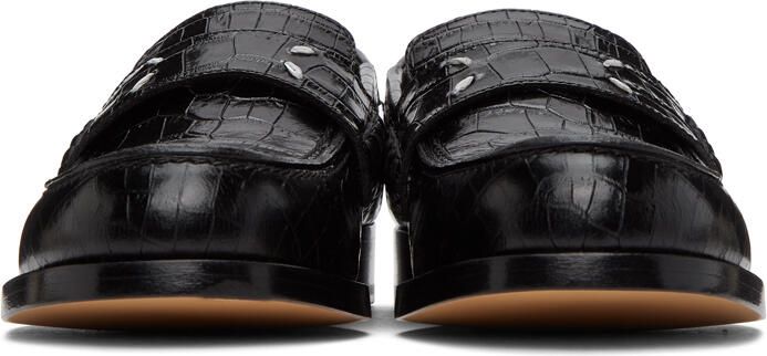 Maison Margiela Black Croc Loafers - Picture 2