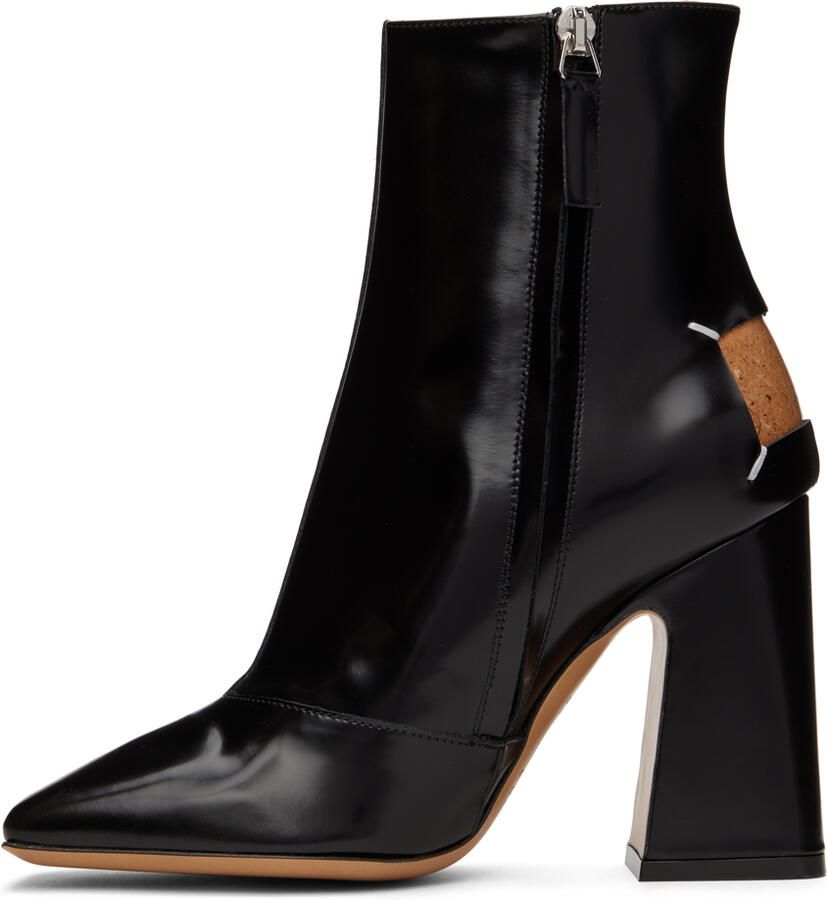 Maison Margiela Black Décortiqué Ankle Boots - Picture 2