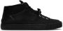 Maison Margiela Black Leather Mid-Top Sneakers - Thumbnail 1