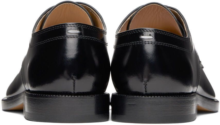 Maison Margiela Black Leather Tabi Oxfords - Picture 1
