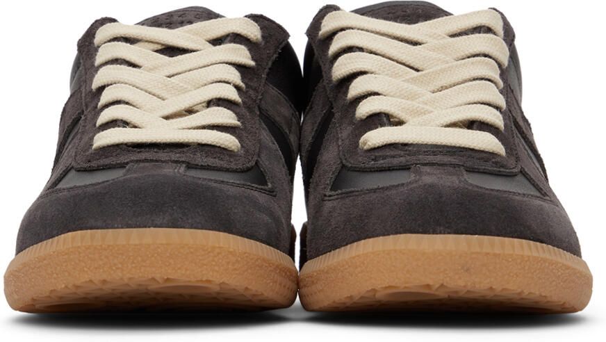 Maison Margiela Black Nappa Replica Sneakers - Picture 3