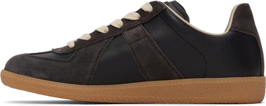 Maison Margiela Black Nappa Replica Sneakers - Picture 4