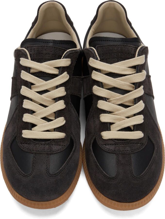 Maison Margiela Black Nappa Replica Sneakers