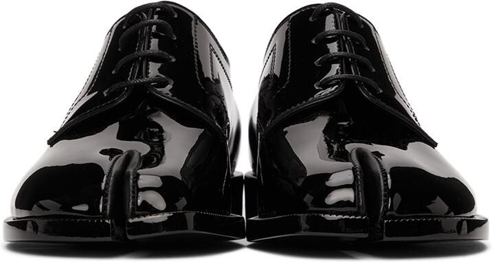 Maison Margiela Black Patent Tabi Derbys - Picture 3