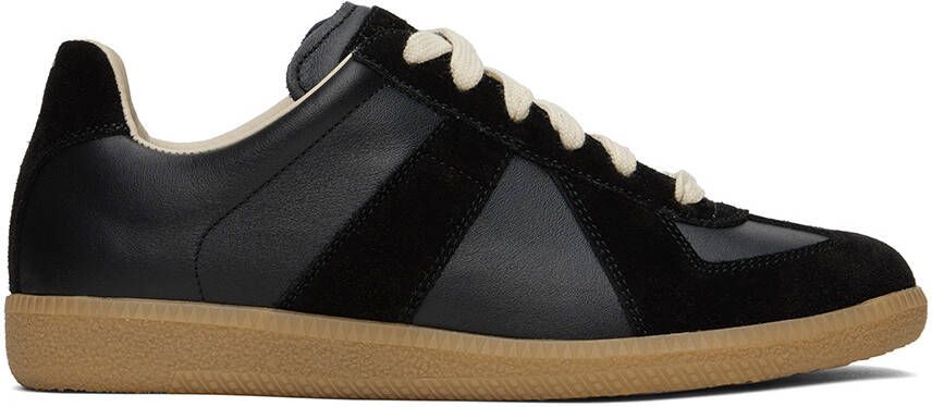 Maison Margiela Black Replica Sneakers - Picture 4