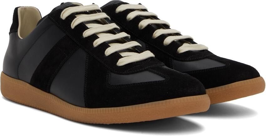 Maison Margiela Black Replica Sneakers - Picture 2