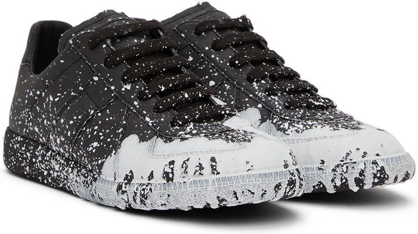 Maison Margiela Black Replica Sneakers - Picture 2