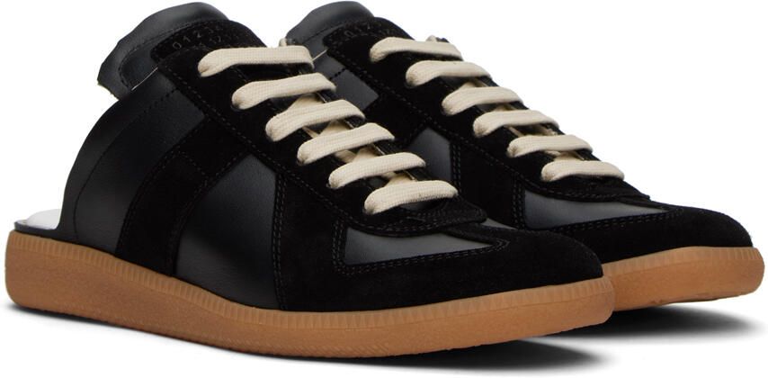 Maison Margiela Black Replica Sneakers - Picture 2
