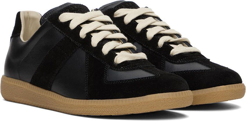 Maison Margiela Black Replica Sneakers - Picture 3