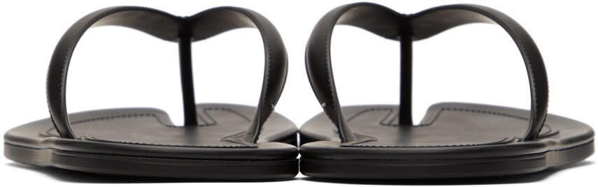Maison Margiela Black Rubber Sandals - Picture 3