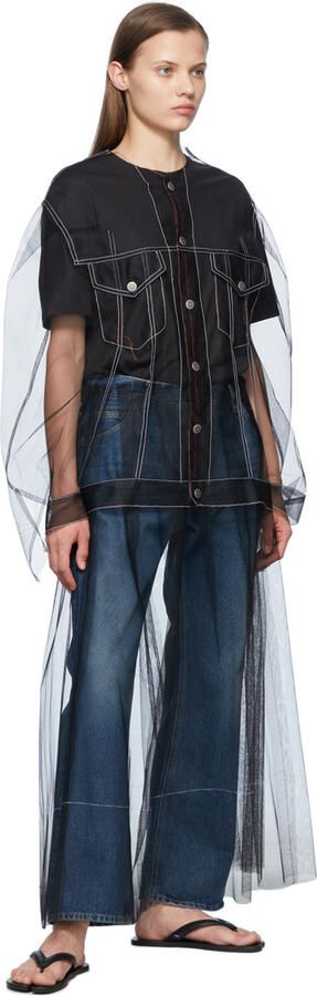 Maison Margiela Black Rubber Sandals - Picture 2