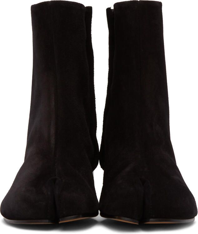 Maison Margiela Black Suede Tabi Boots - Picture 2