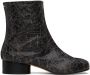 Maison Margiela Black Tabi Ankle Boots - Thumbnail 1