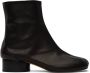 Maison Margiela Black Low Heel Tabi Boots - Thumbnail 1
