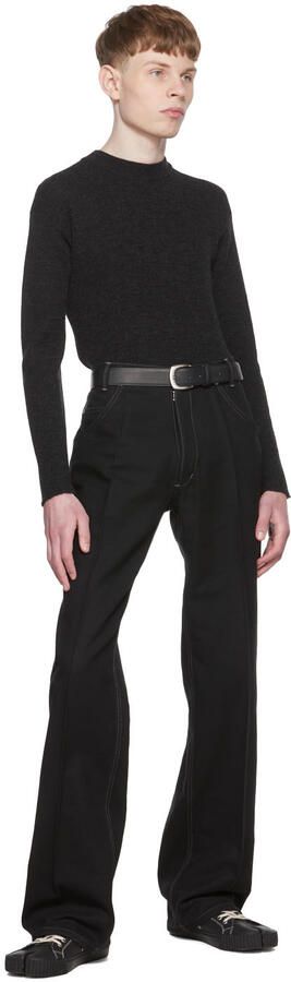 Maison Margiela Black Tabi High-Top Sneakers - Picture 4