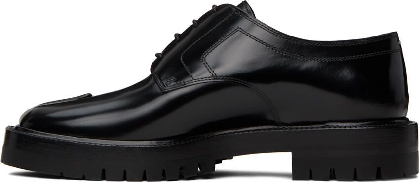 Maison Margiela Black Tabi Lace-Up Derbys - Picture 3