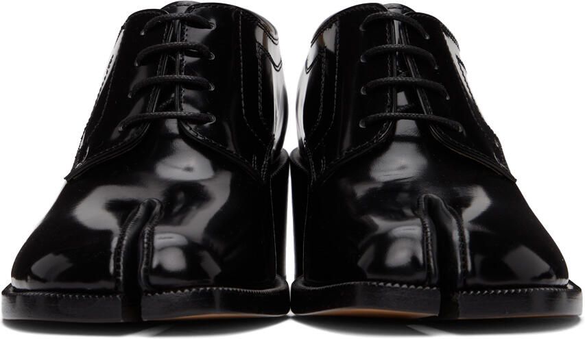 Maison Margiela Black Tabi Lace-Up Heels - Picture 4