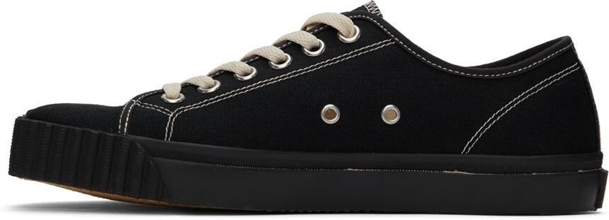 Maison Margiela White Canvas High-Top Sneakers - Picture 7