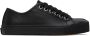 Maison Margiela Black Leather Tabi Low-Top Sneakers - Thumbnail 1