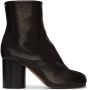Maison Margiela Black Vintage Mid Heel Tabi Boots - Thumbnail 1