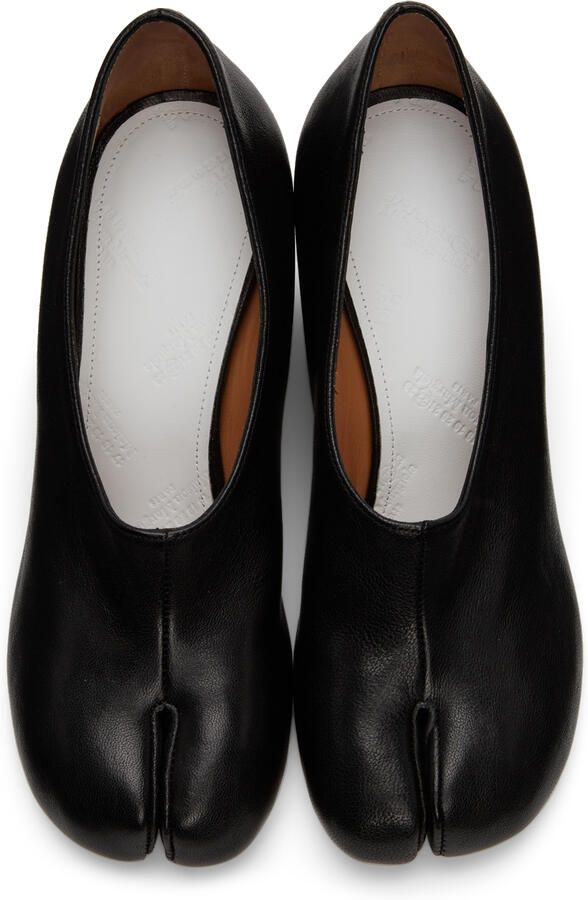 Maison Margiela Black Vintage Soft Tabi Heels - Picture 2