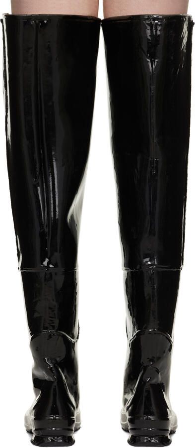 Maison Margiela Black Wader Boots - Picture 2