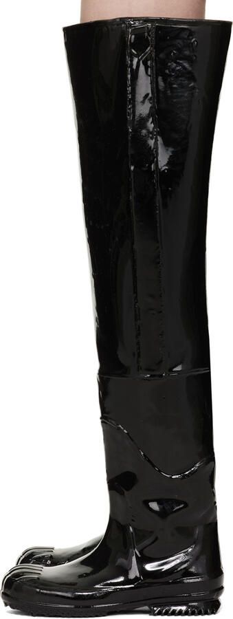 Maison Margiela Black Wader Boots - Picture 3