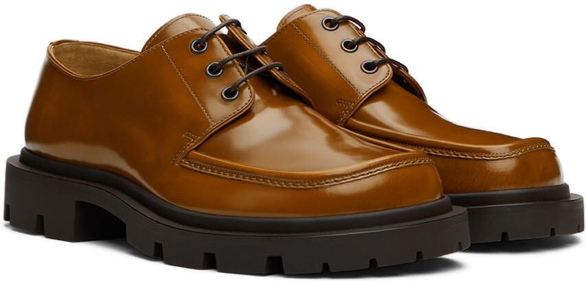 Maison Margiela Brown Cleated Sole Derbys - Picture 2
