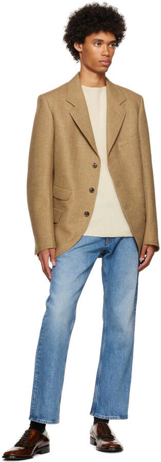 Maison Margiela Brown Leather Oxfords - Picture 3