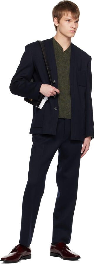 Maison Margiela Burgundy Double Monk Loafers - Picture 3